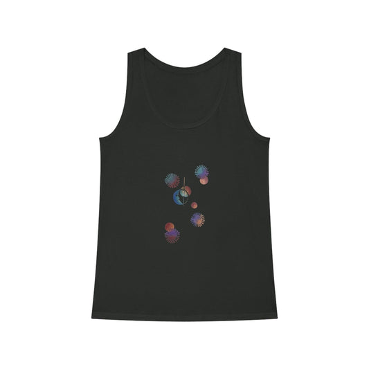 Moon and Stars Women's Dreamer Tank Top - Steel Pony