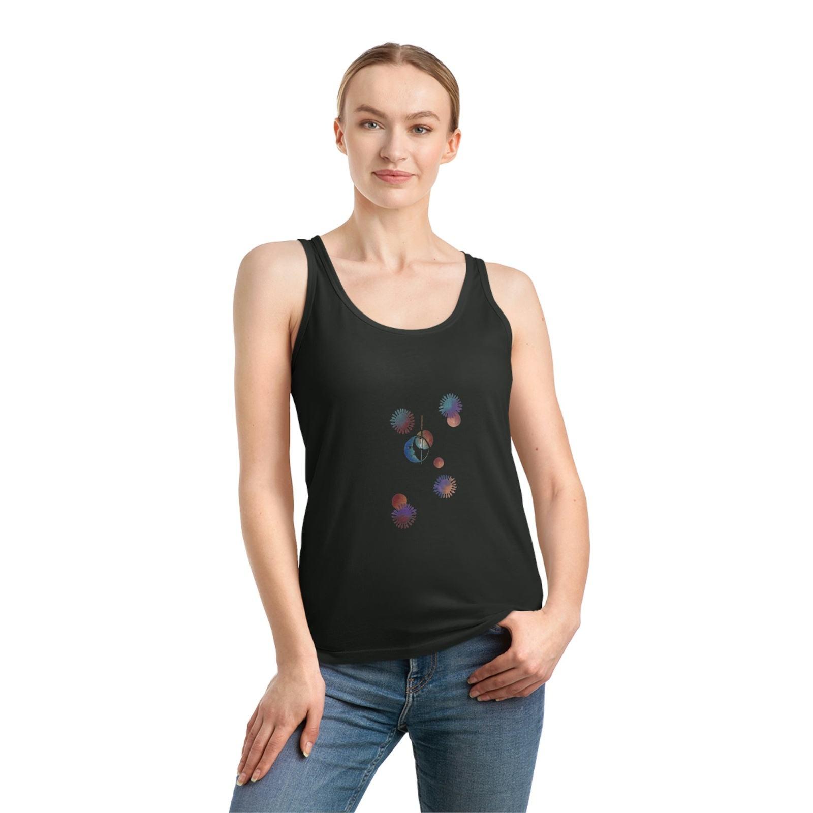 Moon and Stars Women's Dreamer Tank Top - Steel Pony