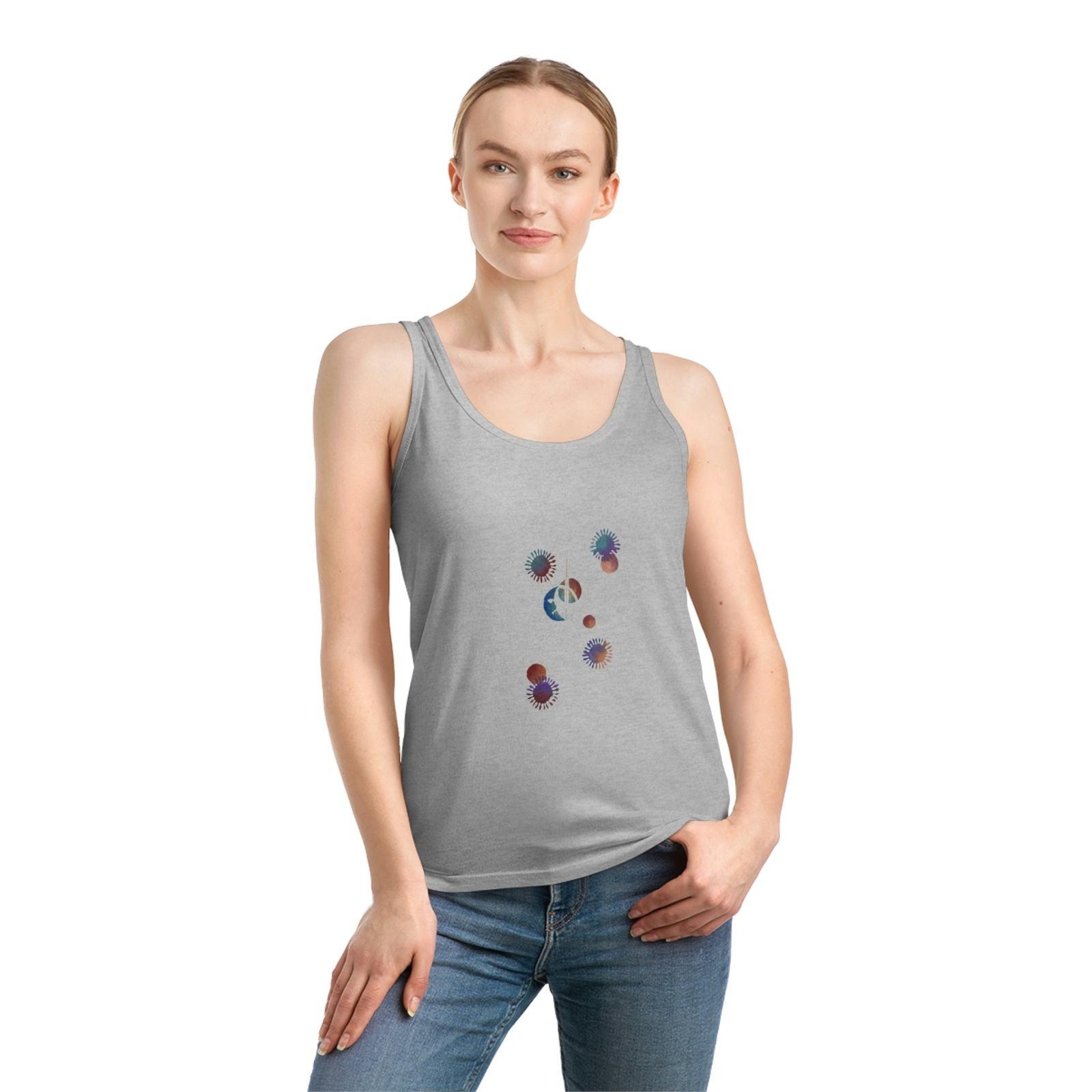 Moon and Stars Women's Dreamer Tank Top - Steel Pony
