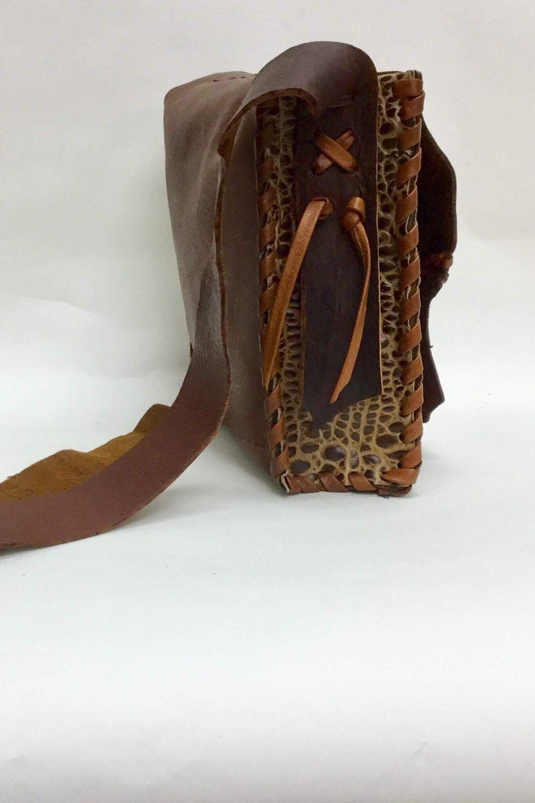 Oil Tan Flap Bag - Steel Pony