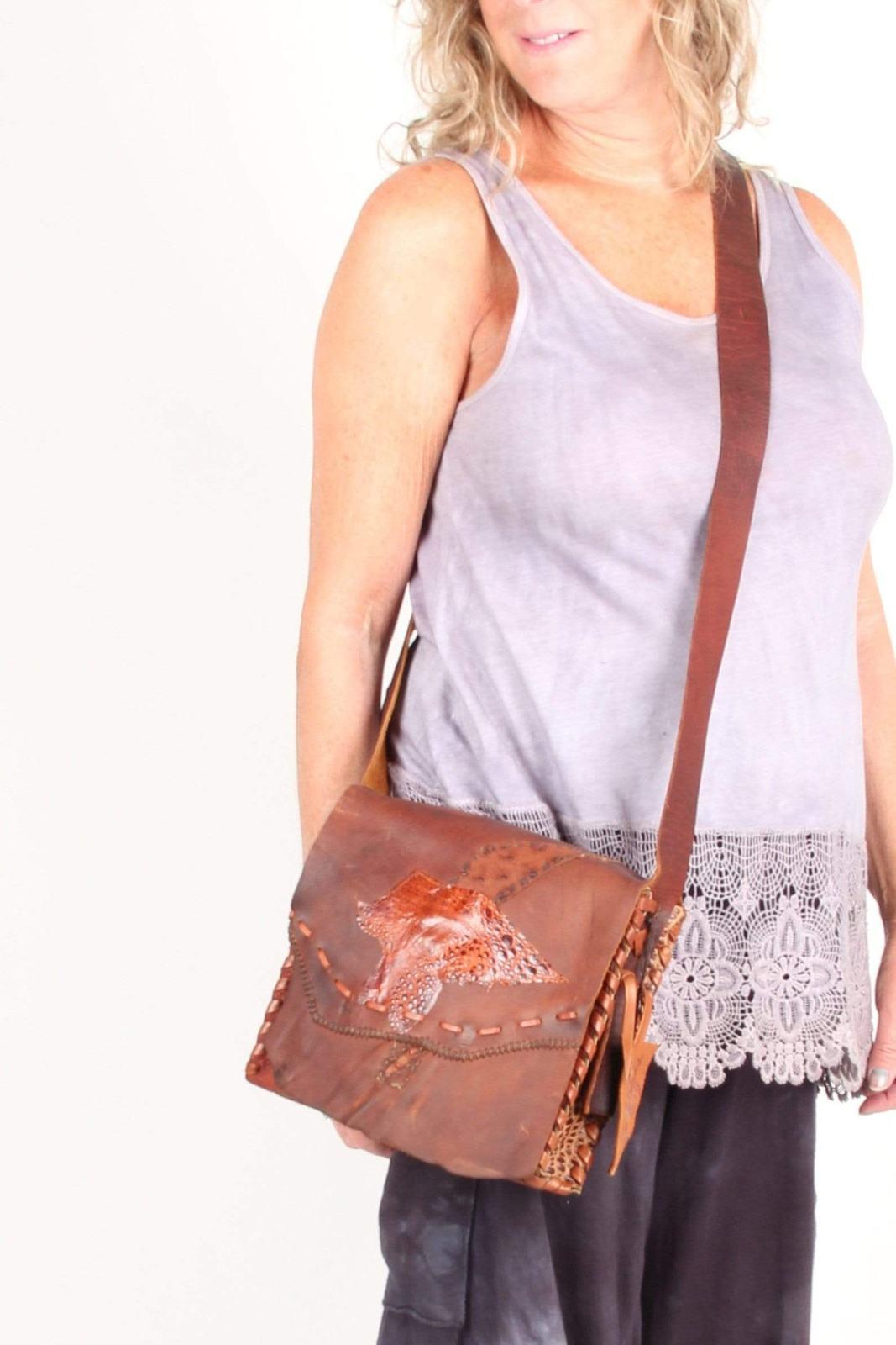Oil Tan Flap Bag - Steel Pony