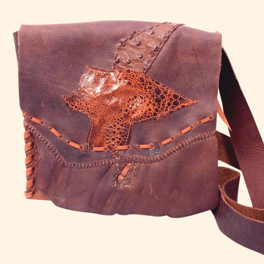 Oil Tan Flap Bag - Steel Pony
