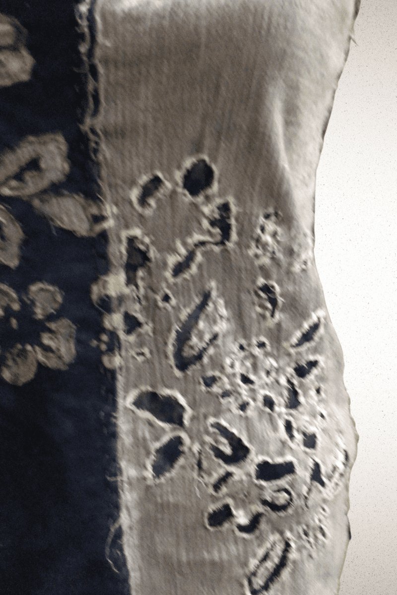One of a Kind Hand dyed, Hand sewn , Hand embroidered Tank and skirt set - Steel Pony