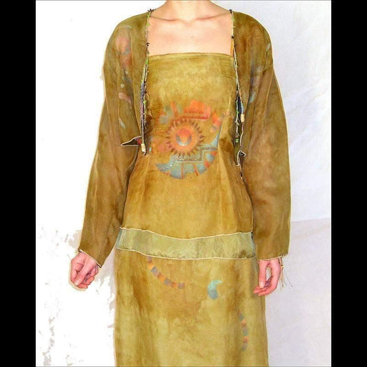 One of a Kind Silk Organza Outfit - Steel Pony