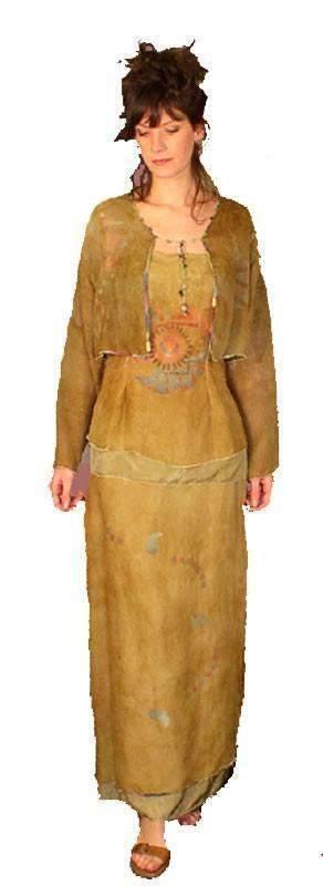 One of a Kind Silk Organza Outfit - Steel Pony