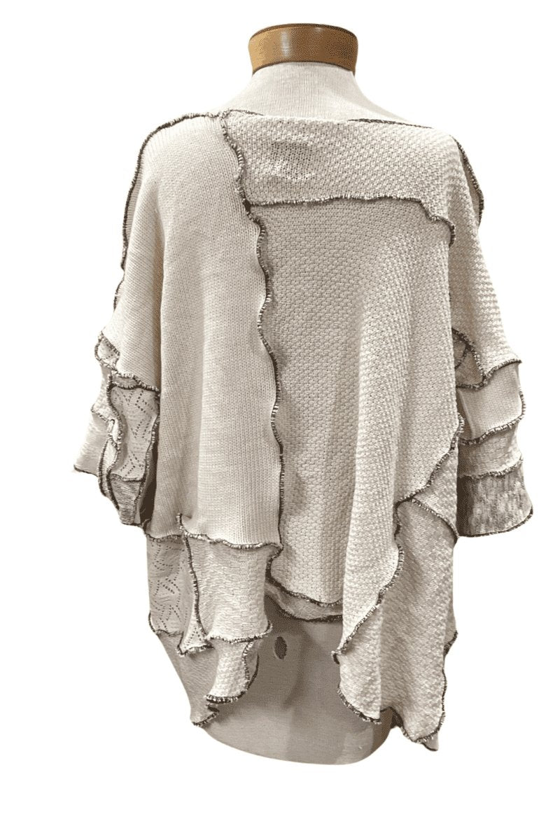 Patchwork Sweater - Steel Pony