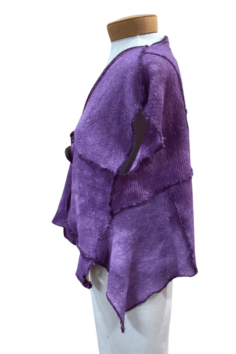 Patchwork Sweater Vest - Steel Pony