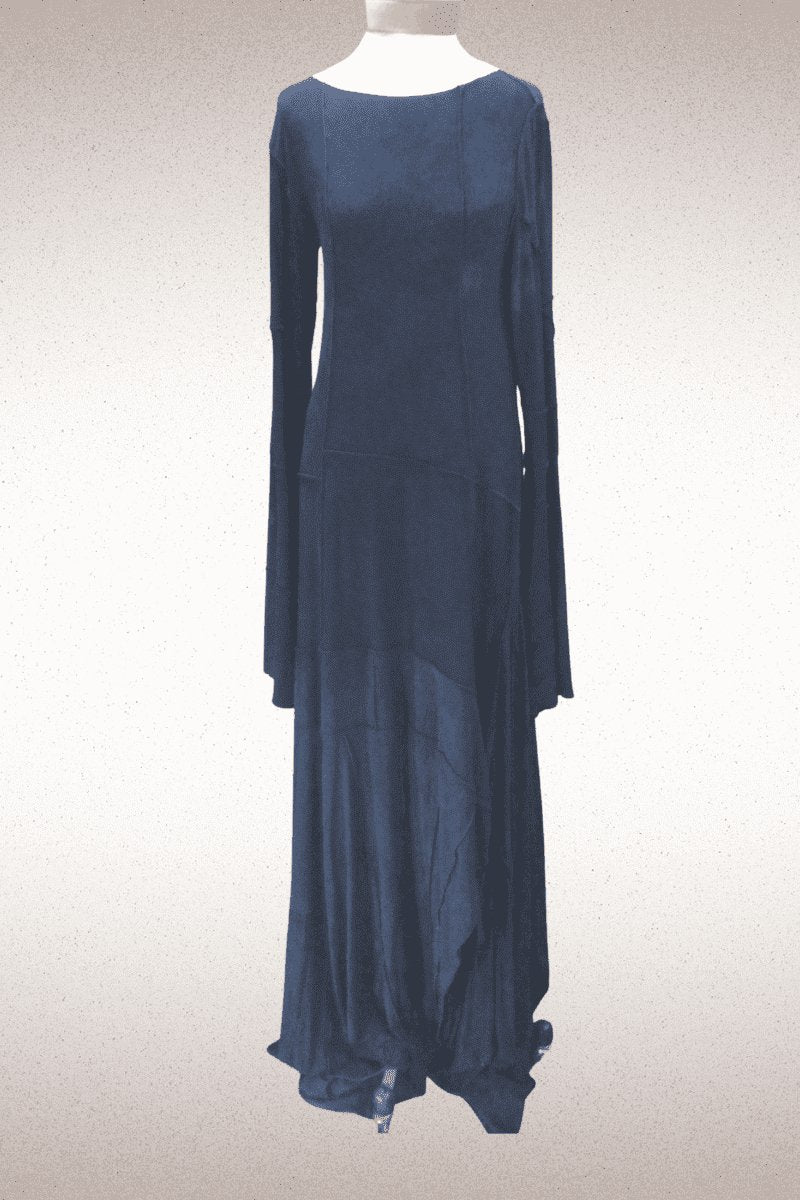 Planet Dress with Silk Organza Tunic - Steel Pony