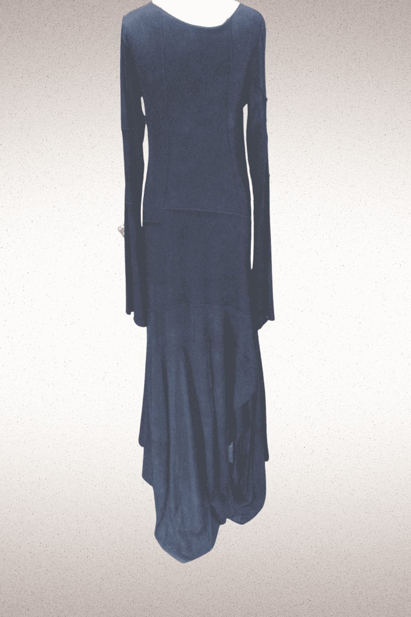 Planet Dress with Silk Organza Tunic - Steel Pony