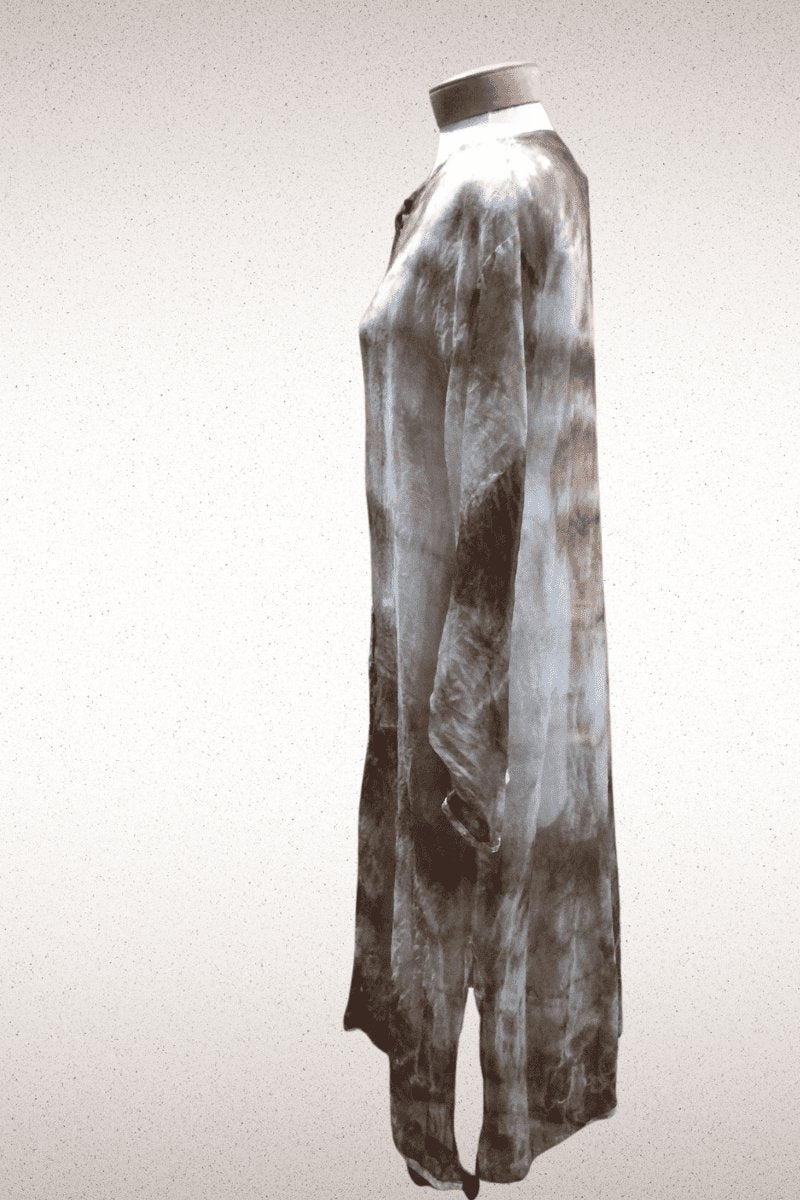 Silk Organza Duster - Steel Pony