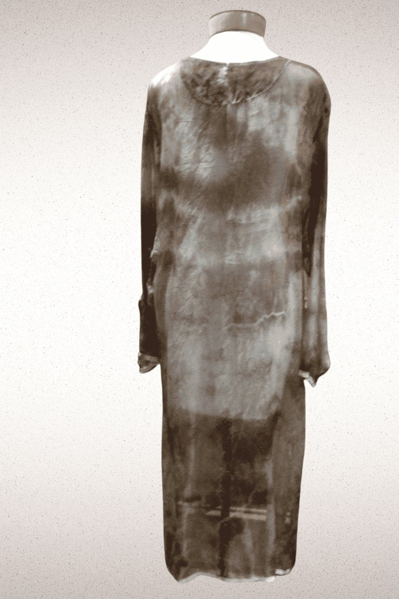 Silk Organza Duster - Steel Pony