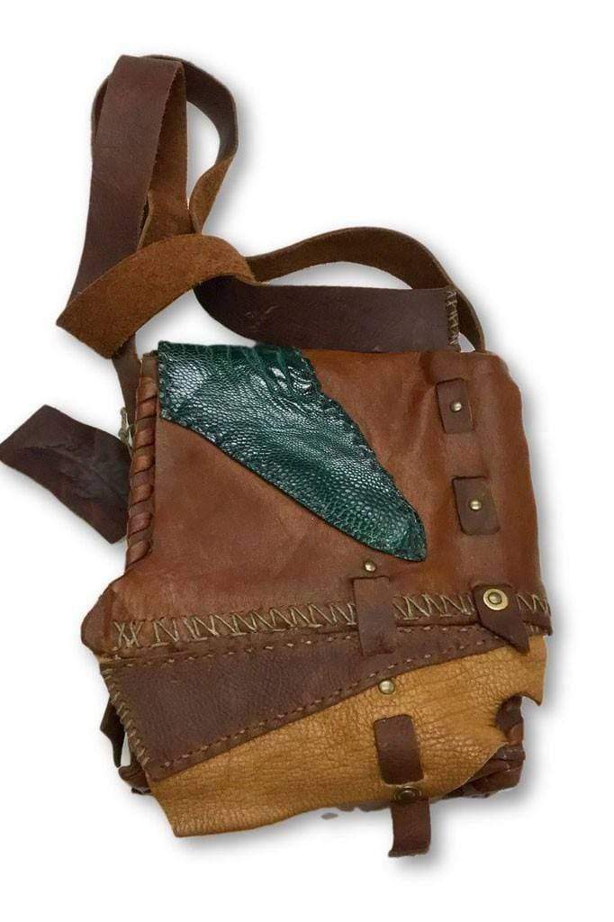 Small Patchwork Leather Bag - Steel Pony