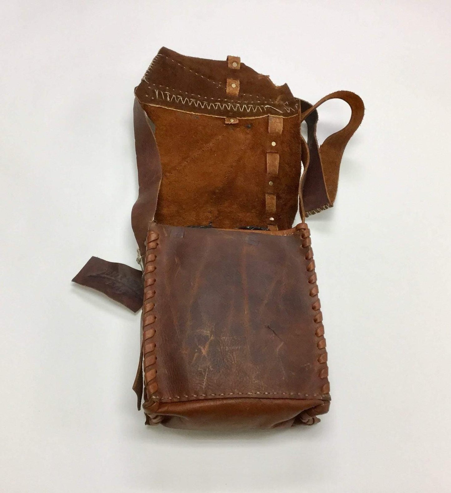 Small Patchwork Leather Bag - Steel Pony