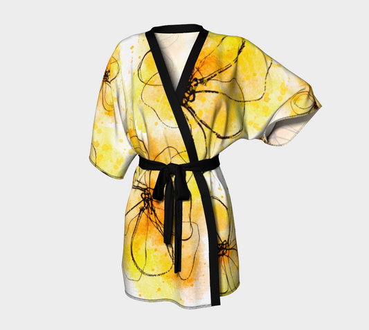 Sun Kissed Dreams Silk Kimono Robe