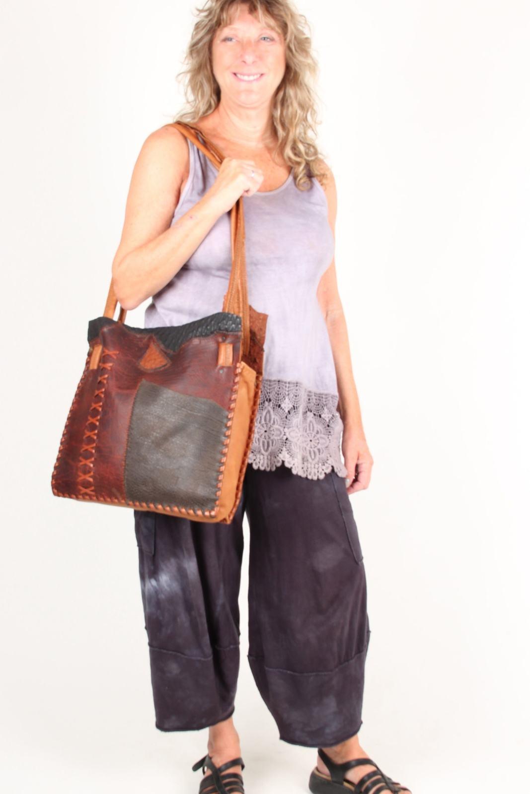 The Trigger Leather Tote - Steel Pony