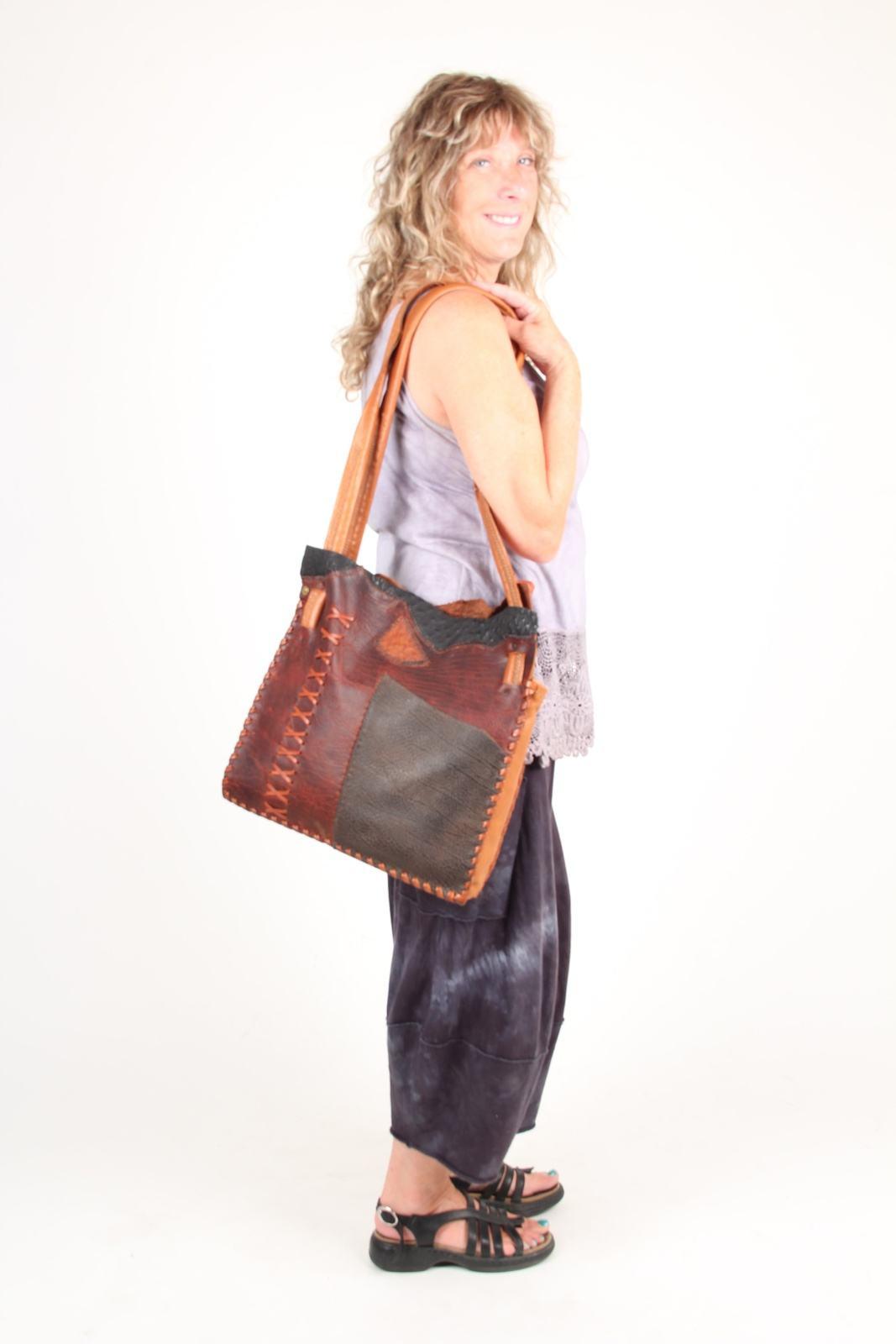The Trigger Leather Tote - Steel Pony