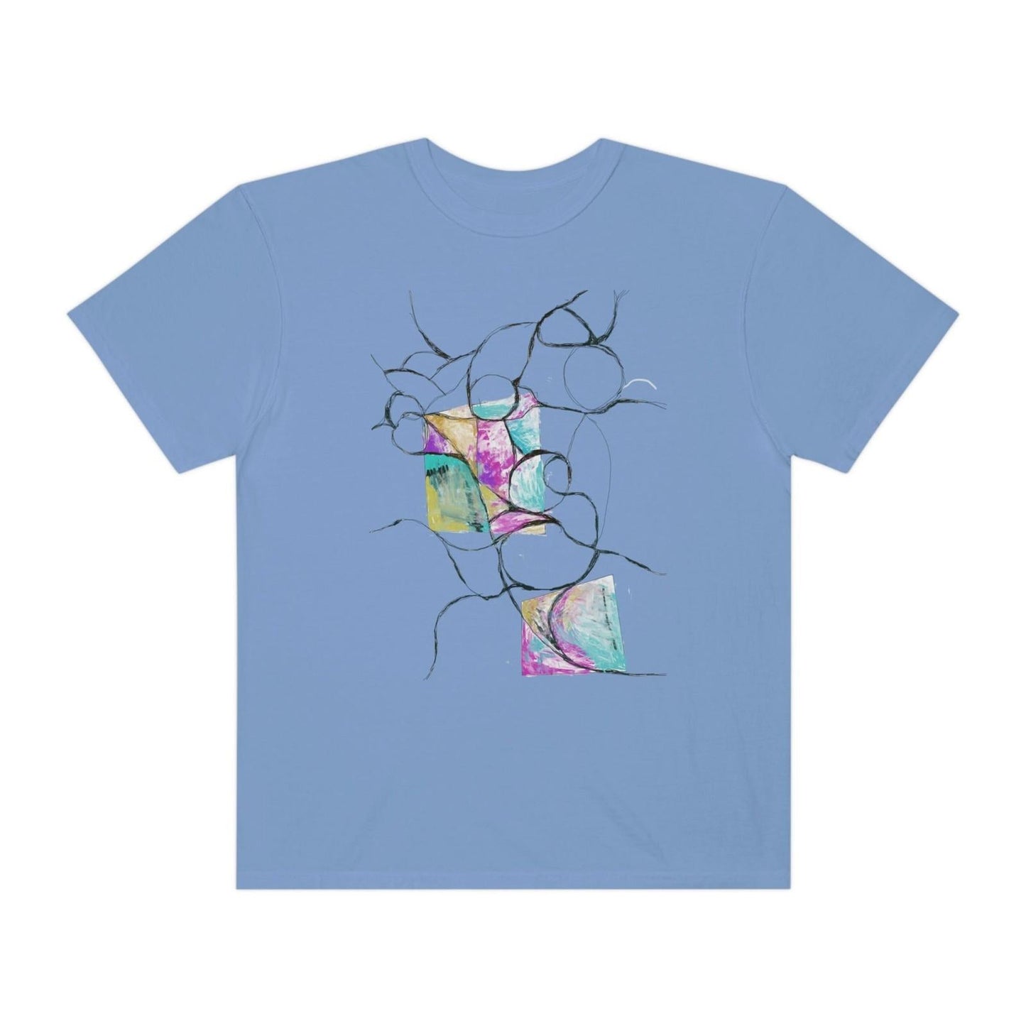 Unisex Garment - Dyed T - shirt - Steel Pony