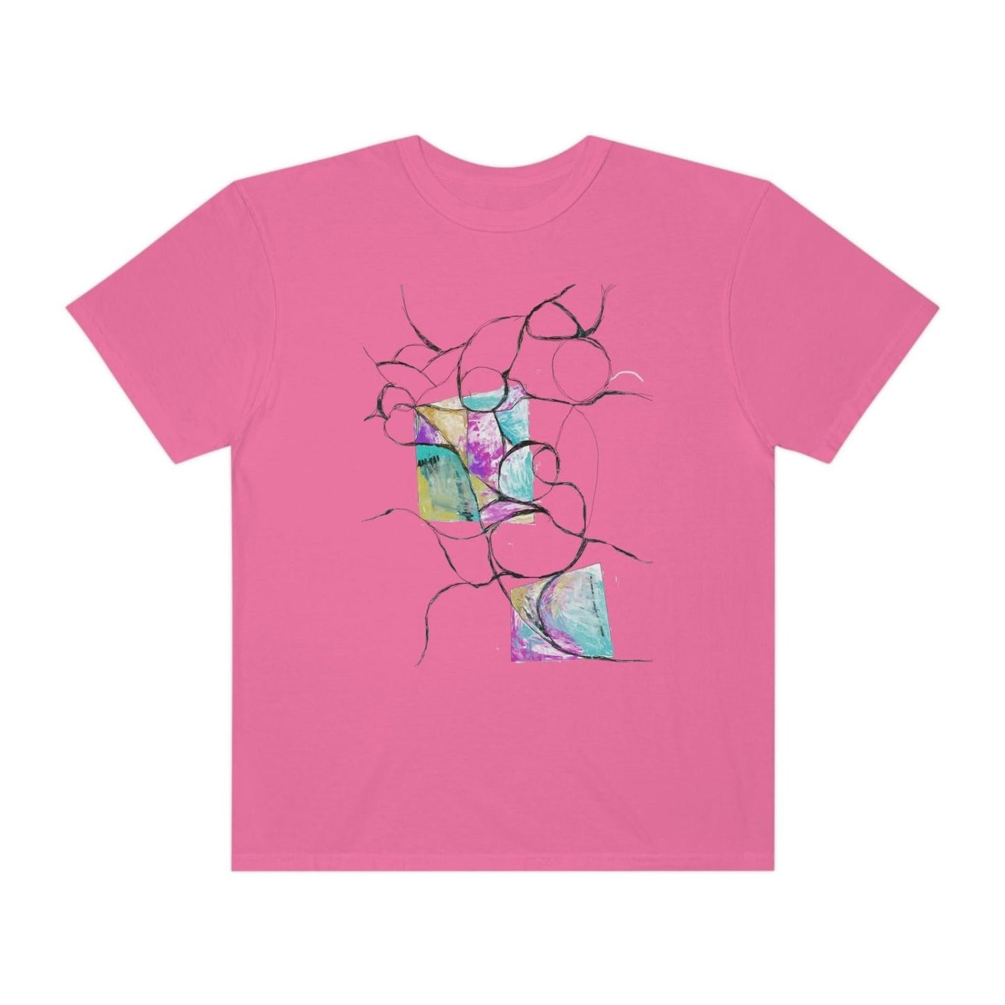 Unisex Garment - Dyed T - shirt - Steel Pony