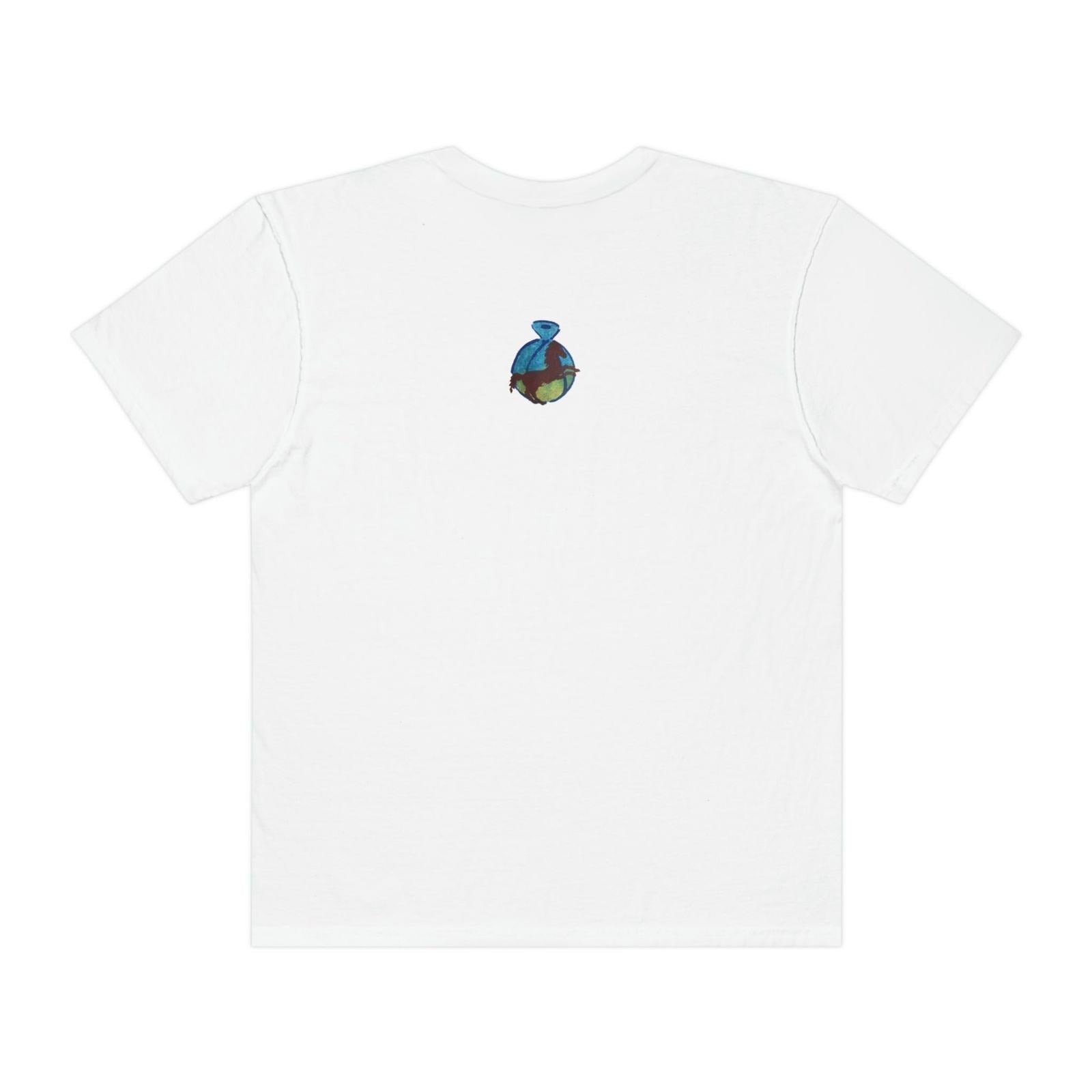 Unisex Garment - Dyed T - shirt - Steel Pony