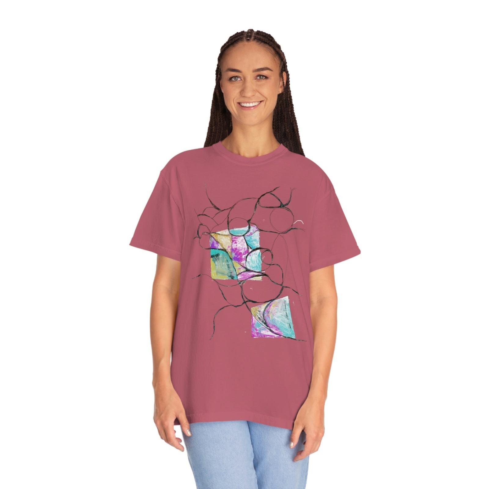 Unisex Garment - Dyed T - shirt - Steel Pony