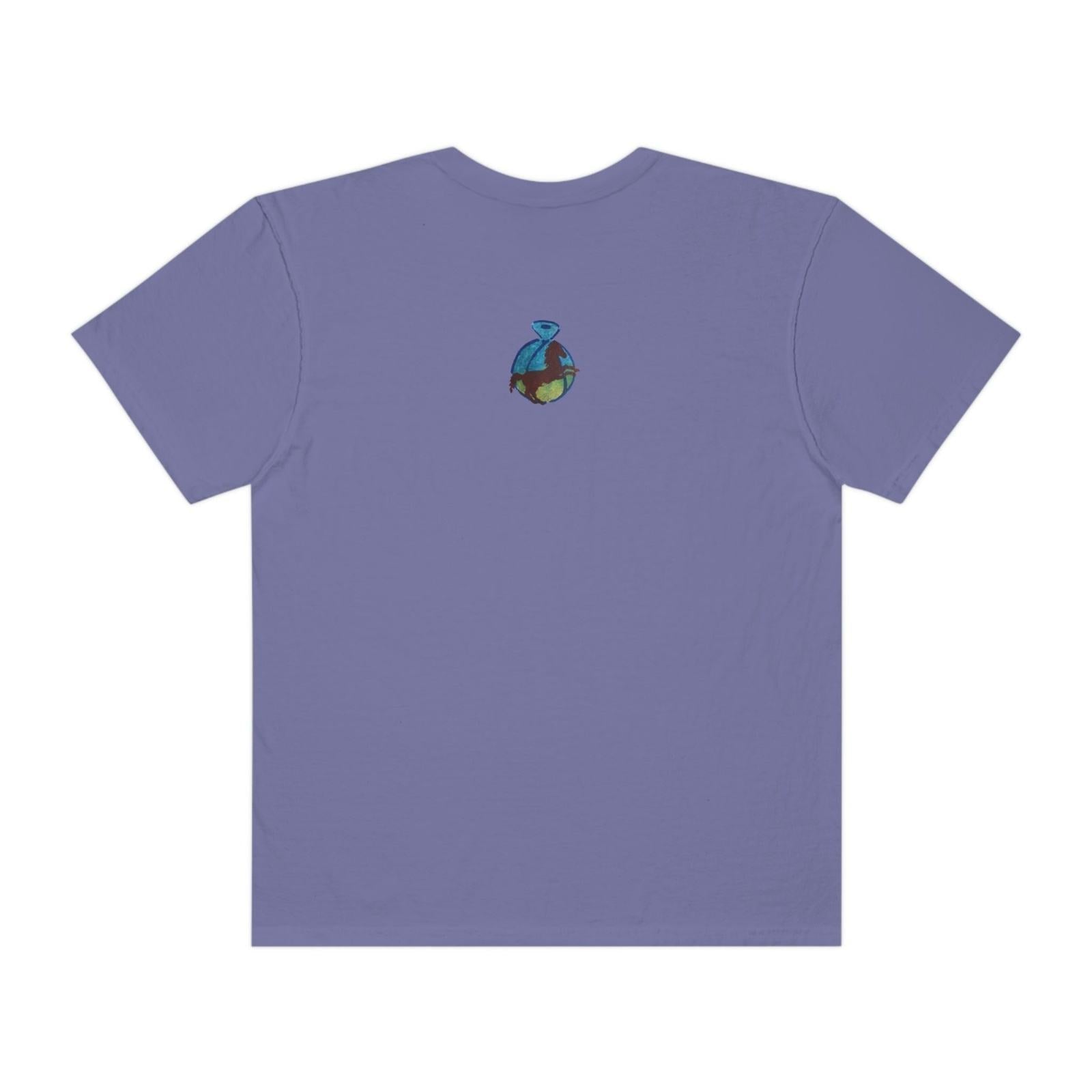 Unisex Garment - Dyed T - shirt - Steel Pony