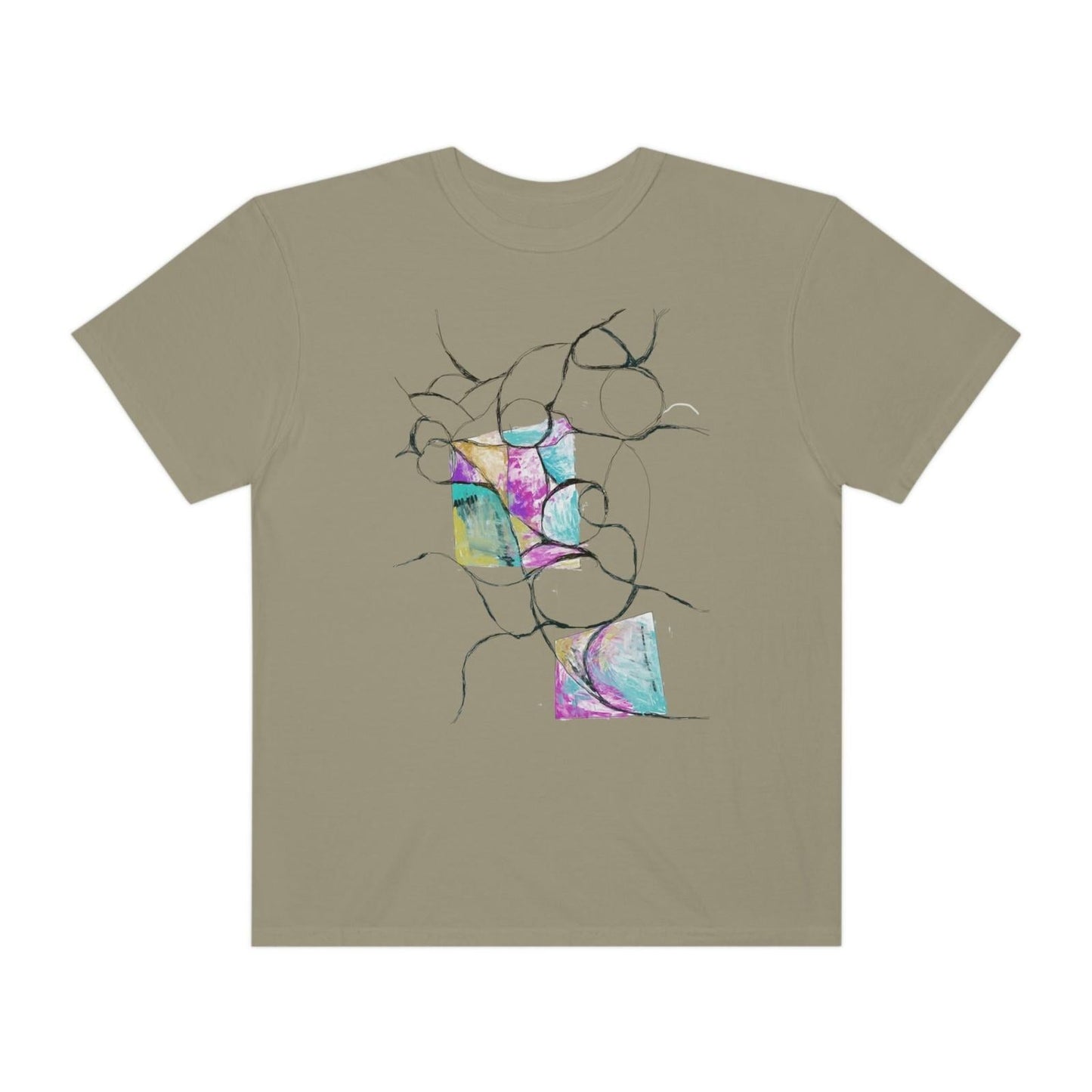 Unisex Garment - Dyed T - shirt - Steel Pony