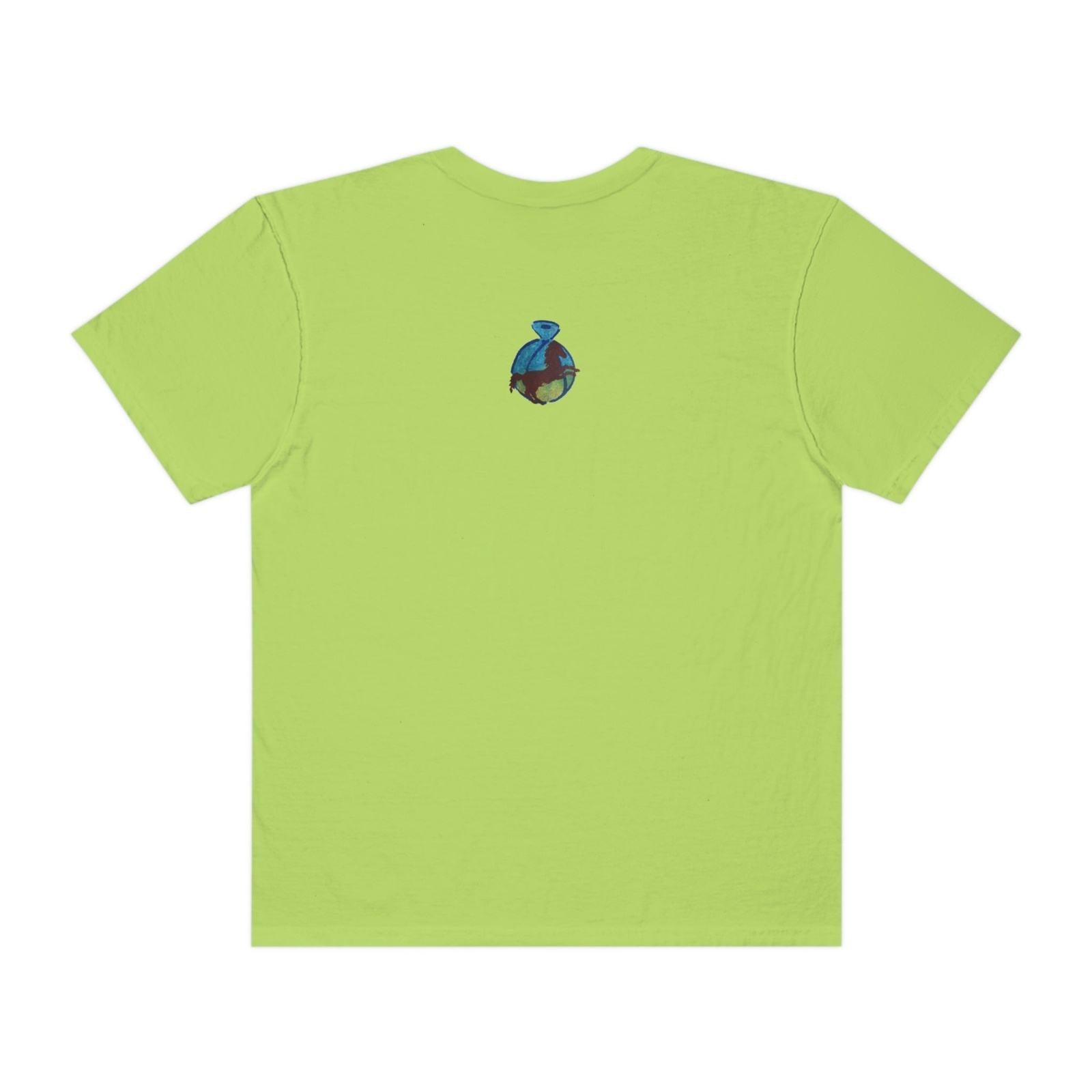 Unisex Garment - Dyed T - shirt - Steel Pony