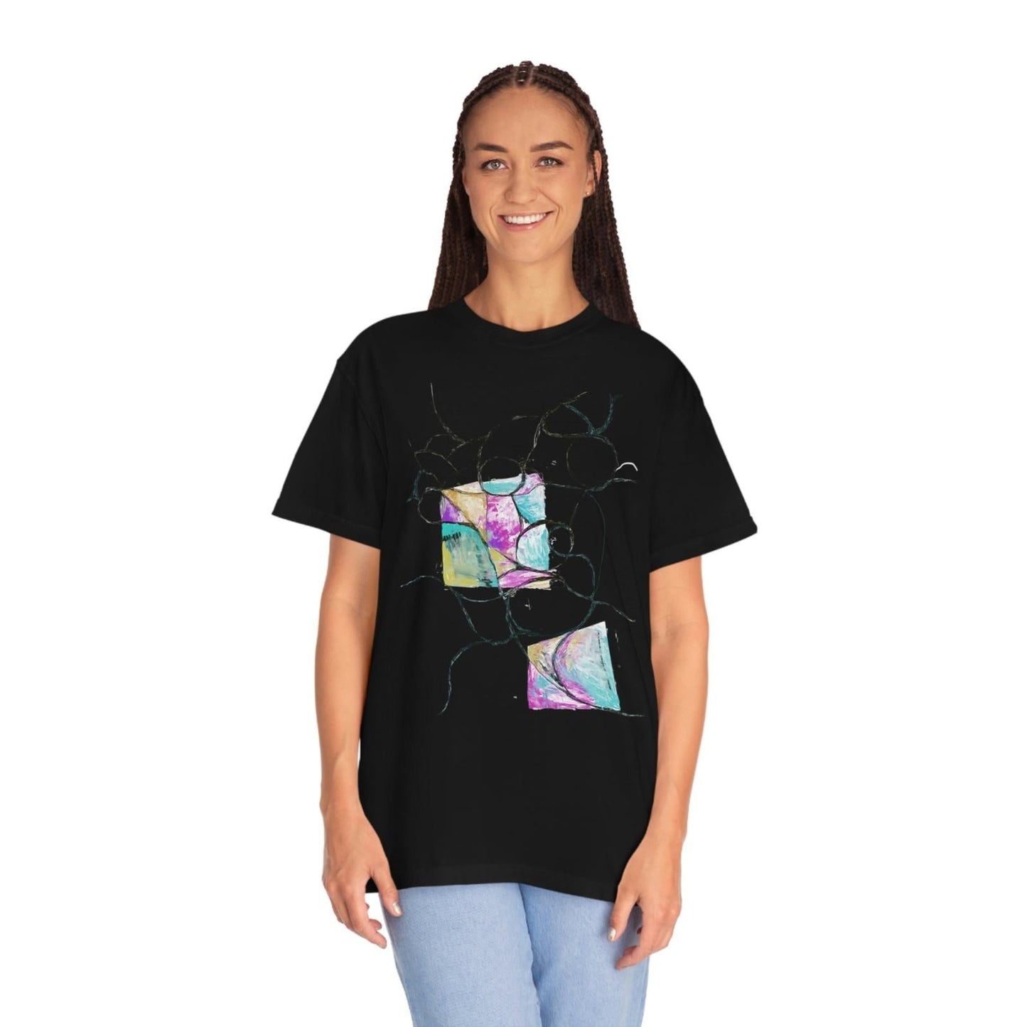 Unisex Garment - Dyed T - shirt - Steel Pony