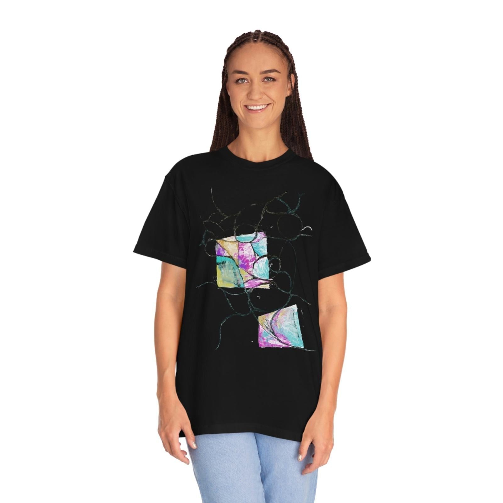 Unisex Garment - Dyed T - shirt - Steel Pony