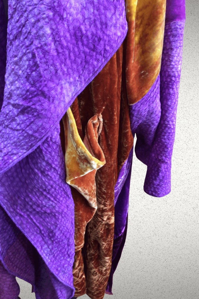 Velvet Kimono Jacket - Steel Pony