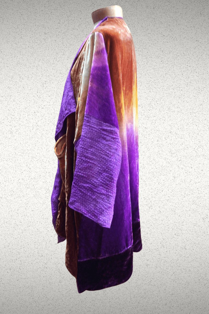 Velvet Kimono Jacket - Steel Pony