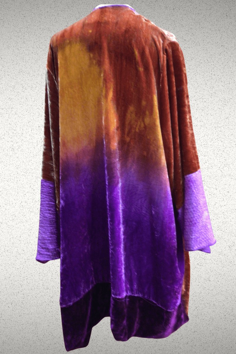 Velvet Kimono Jacket - Steel Pony