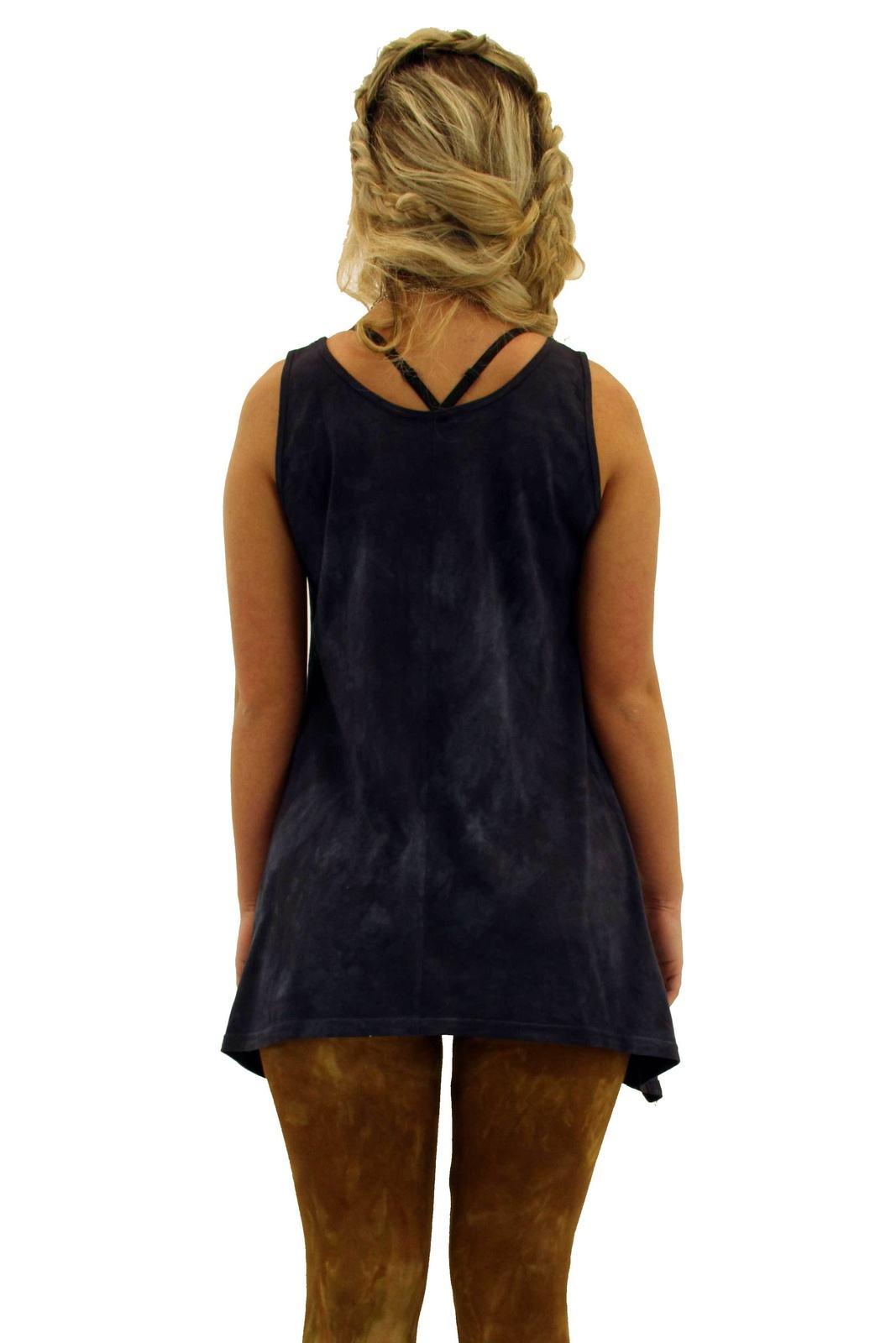 White Dara Cotton Tank Tunic on the rack - Steel Pony
