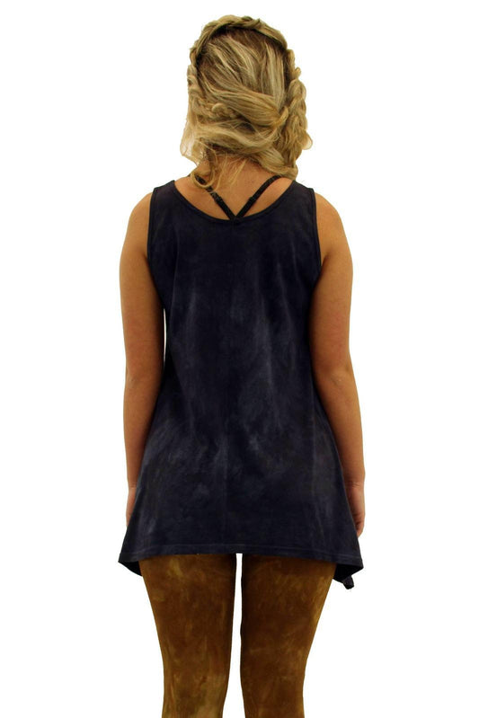 White Dara Cotton Tank Tunic on the rack - Steel Pony