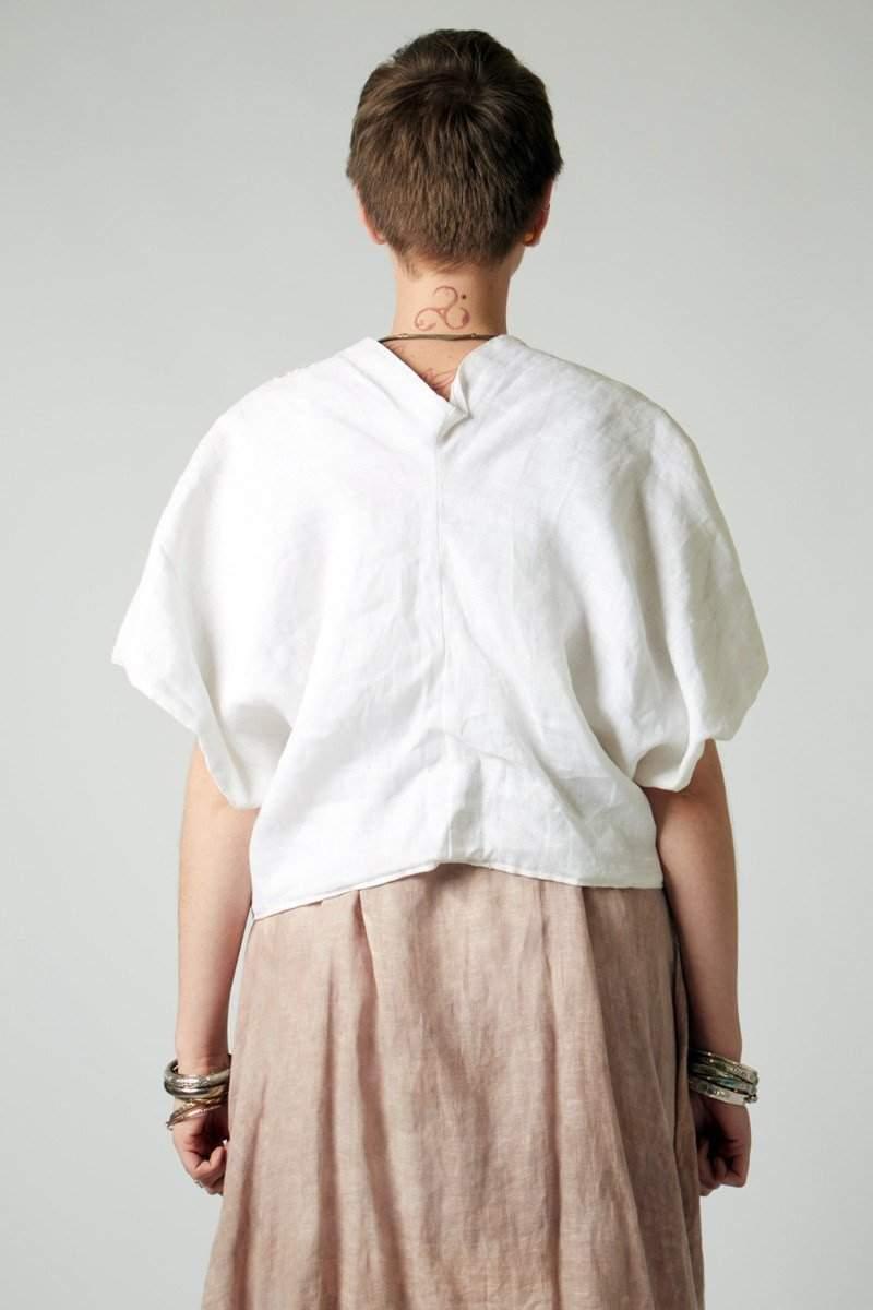 White Linen Topper - Steel Pony