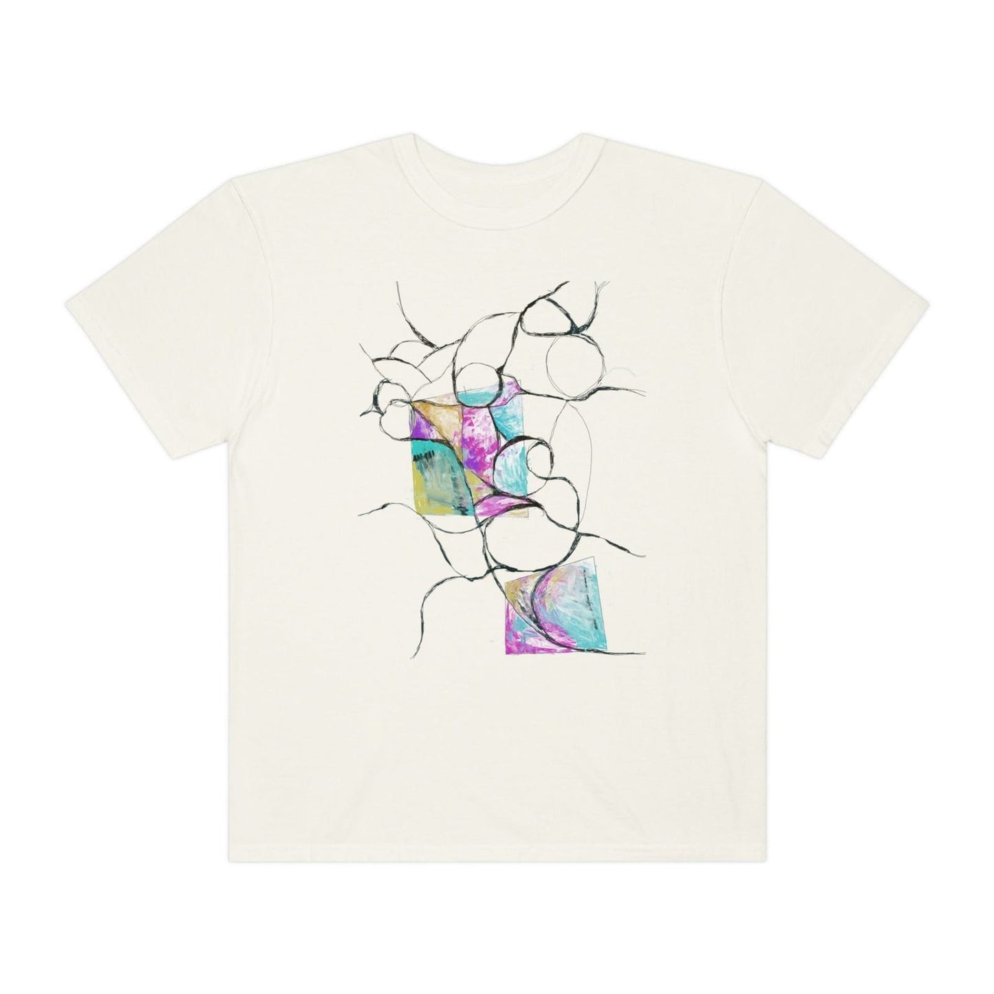 Unisex Garment - Dyed T - shirt - Steel Pony