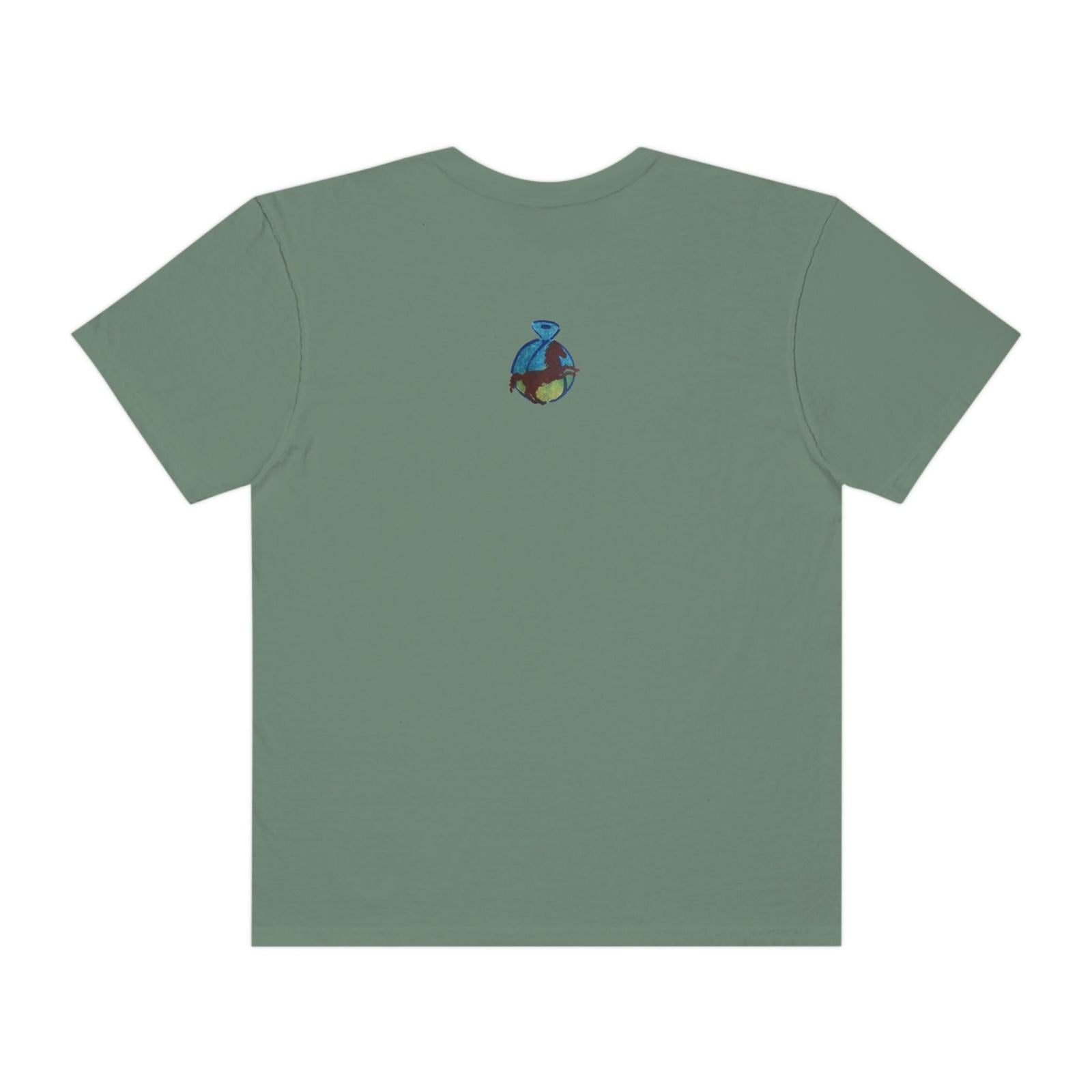 Unisex Garment - Dyed T - shirt - Steel Pony