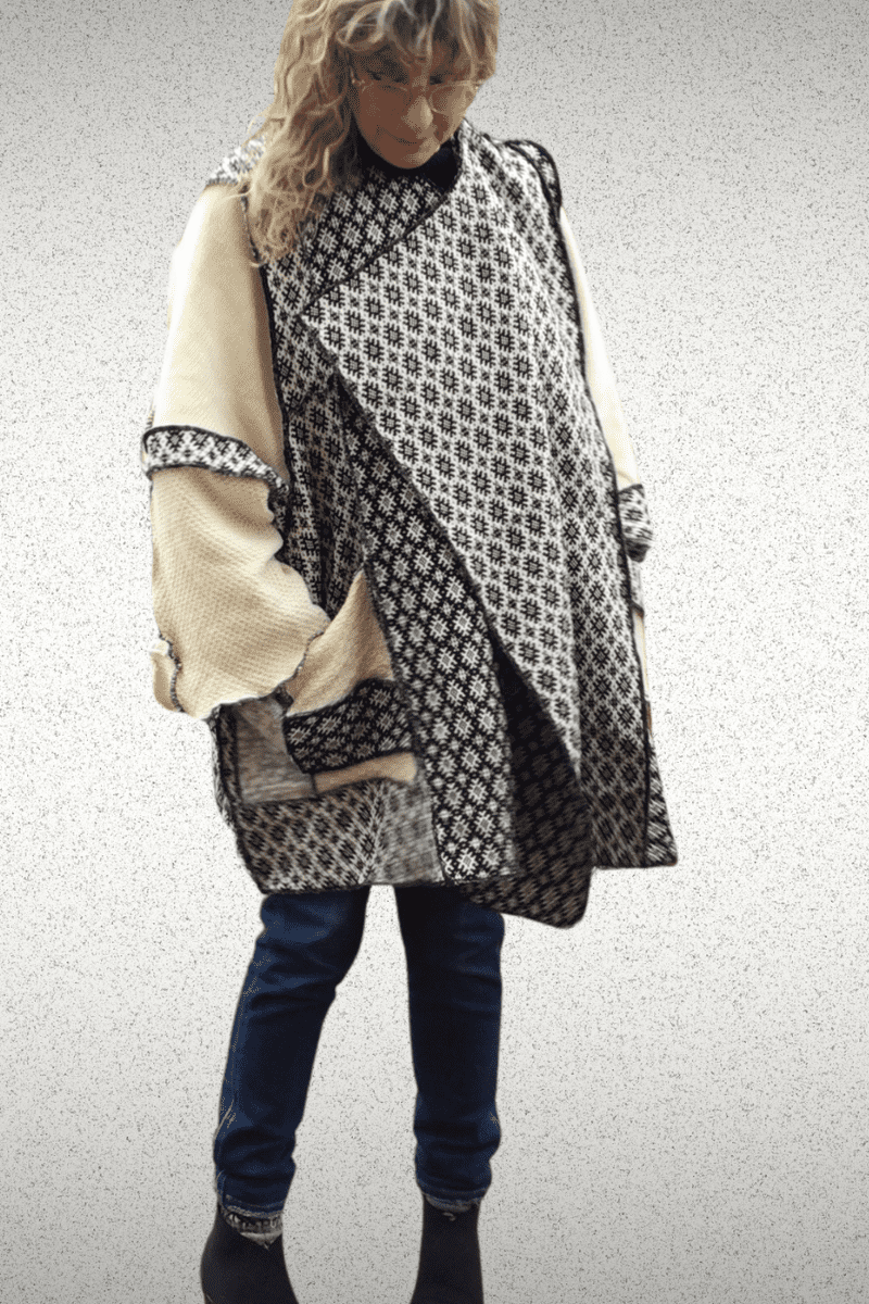 Patterned One Size Coat