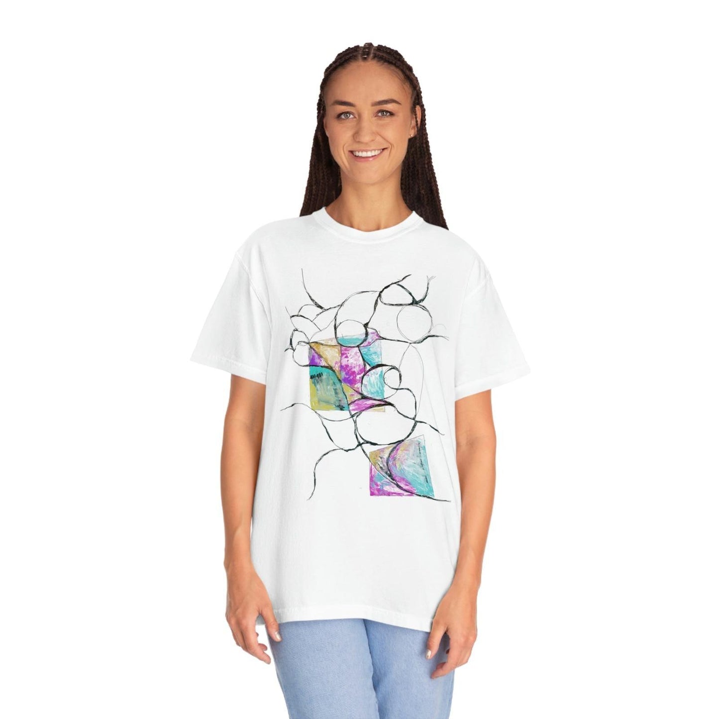 Unisex Garment - Dyed T - shirt - Steel Pony