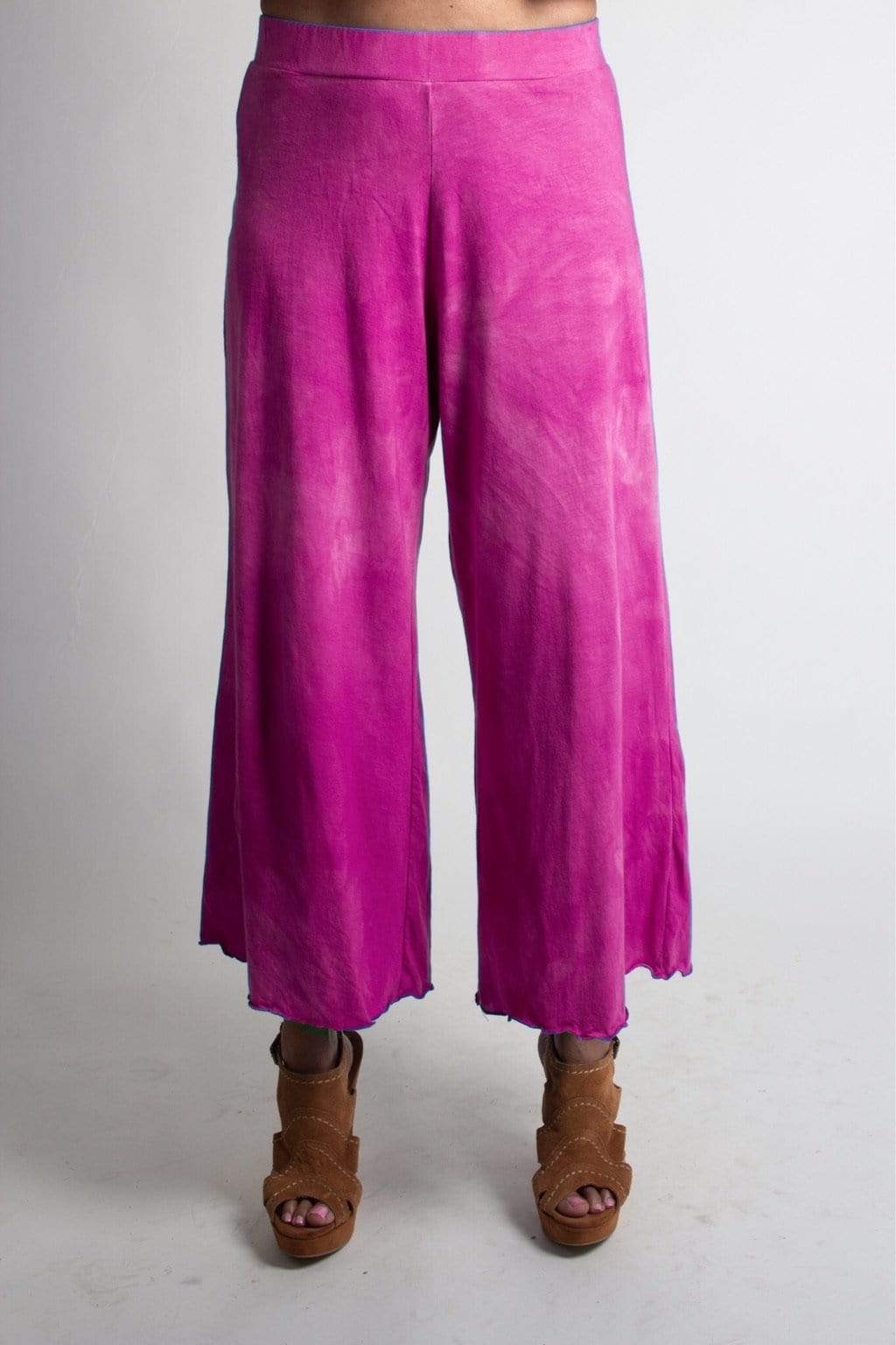 Peaches Palazzo cotton knit Crop Cotton Pants spring