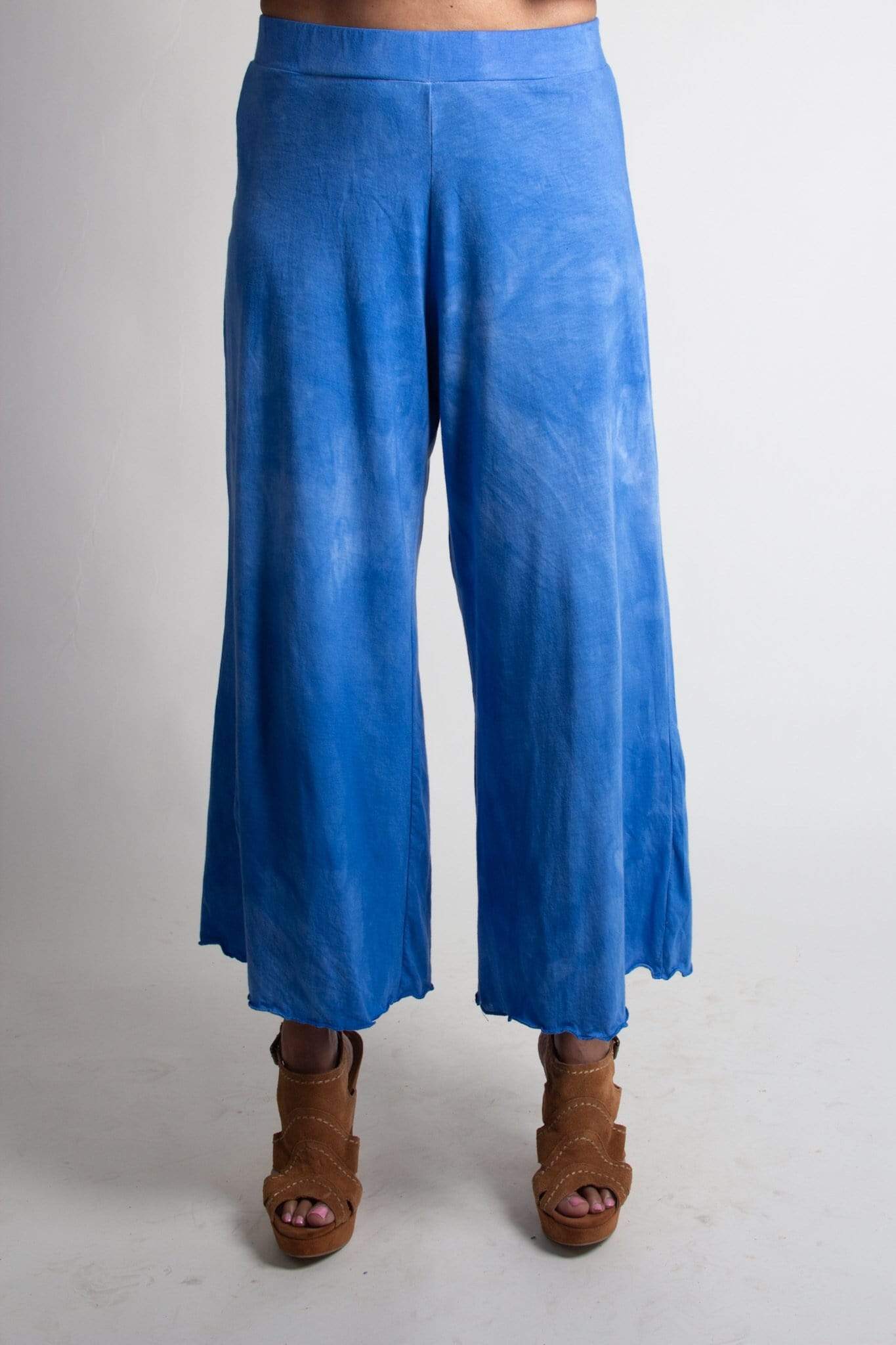 Peaches Palazzo cotton knit Crop Cotton Pants spring