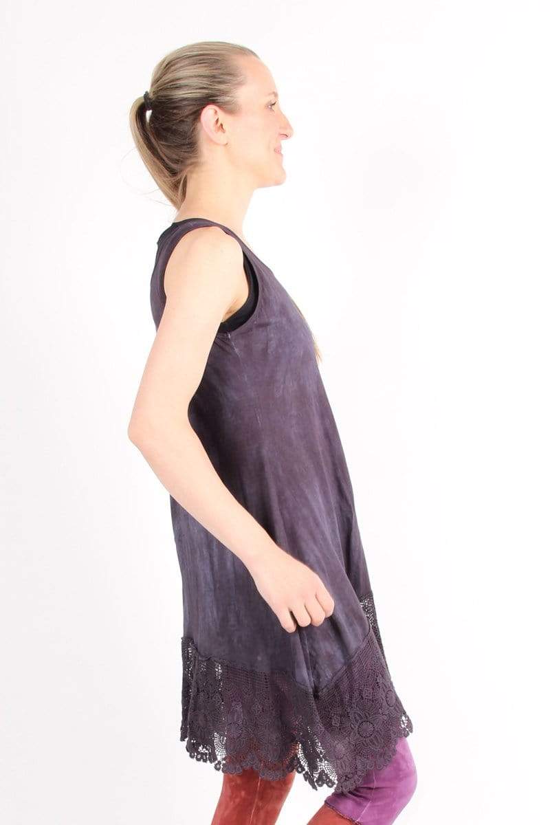 Cameron cotton knit Tunic with lace