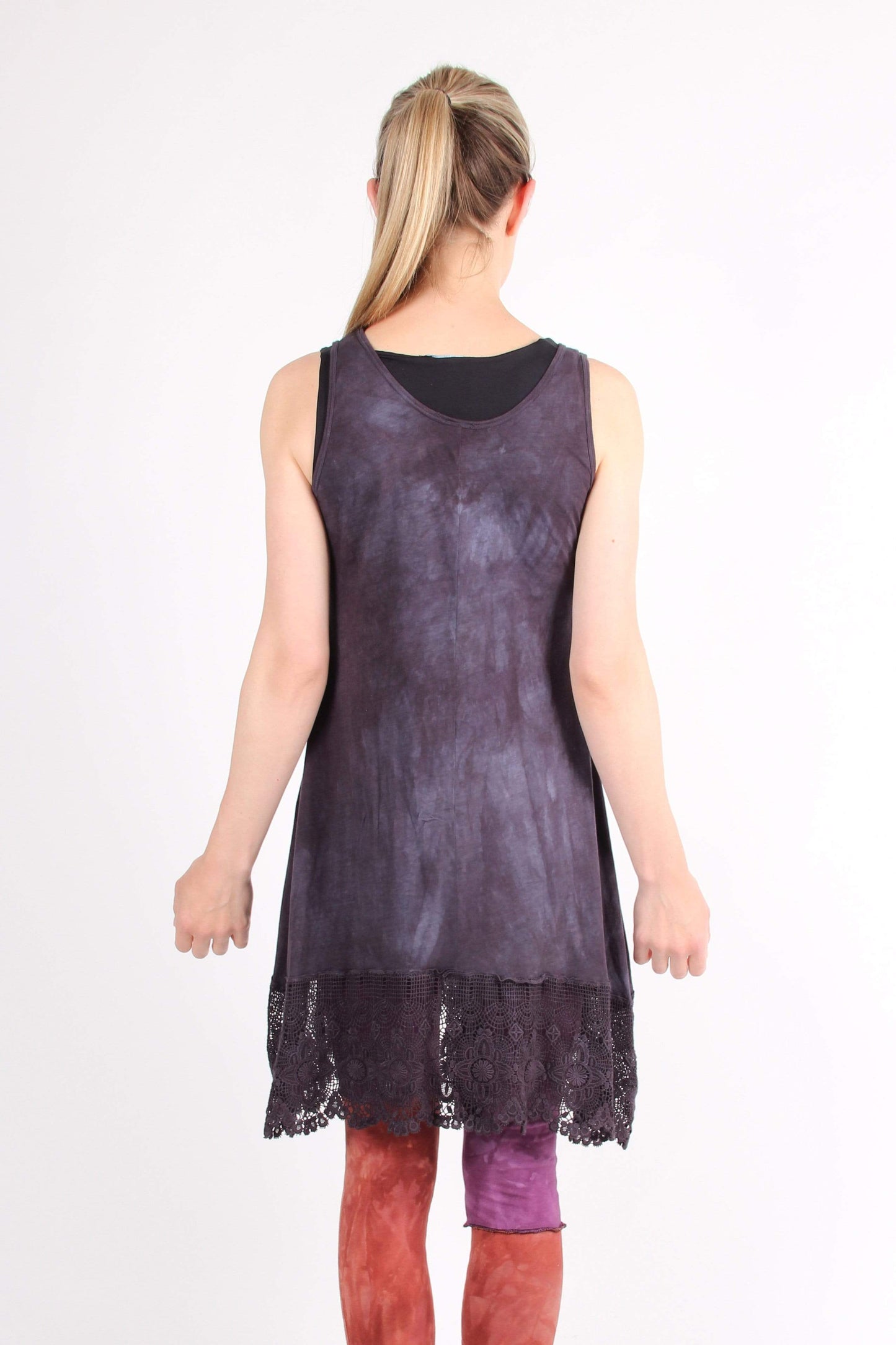 Cameron cotton knit Tunic with lace