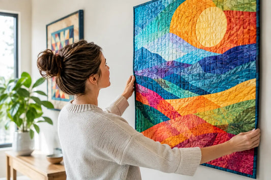 How to Display Art Quilts with Color and Care