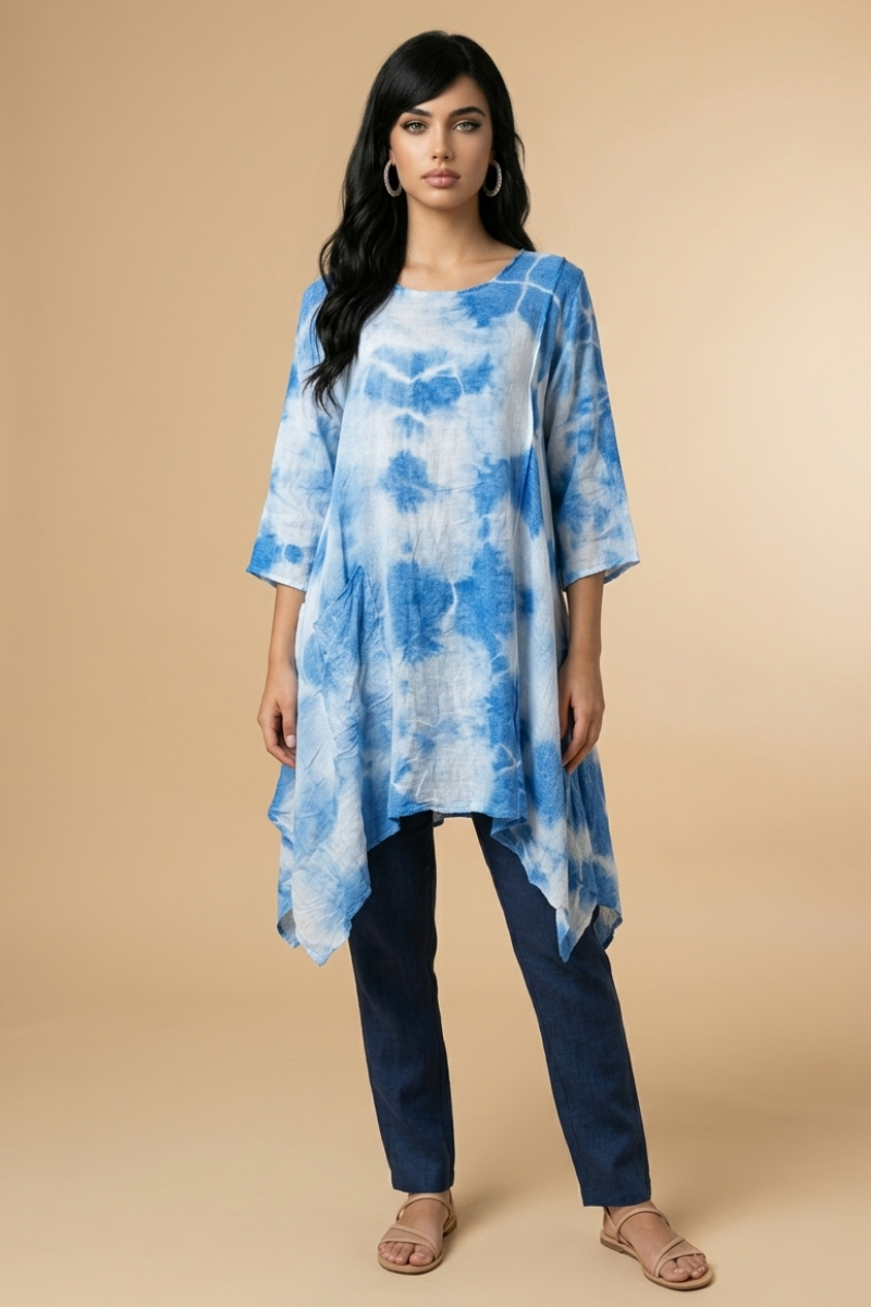 Shibori Dyed enny Tunic