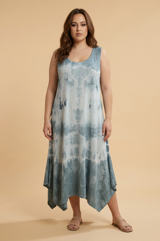 Shibori Paula Dress | Mint