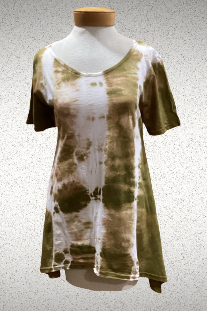 Shibori Dyed Leslie Style T-shirt