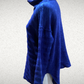 Elegant Textured Cobalt Sweater