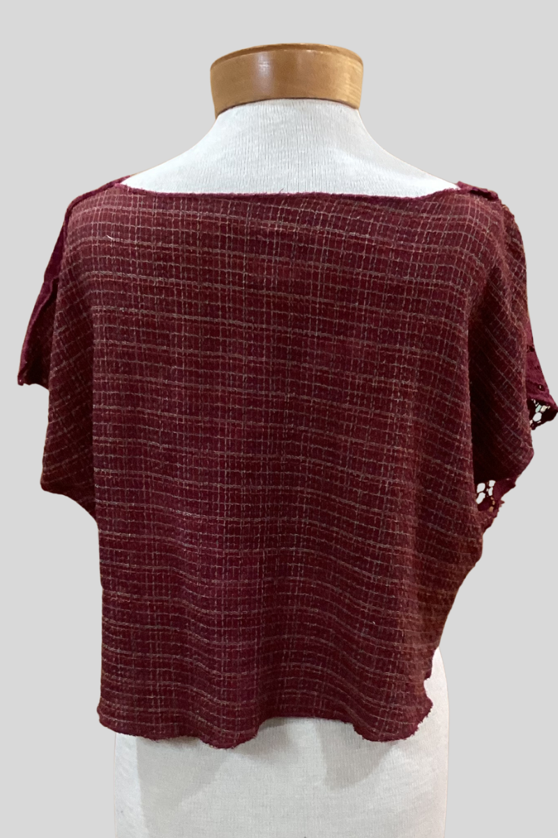 Cranberry Textured Topper A