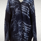 Shibori-Dyed Silk Crepe de Chine Kimono – Infused with Reiki Energy